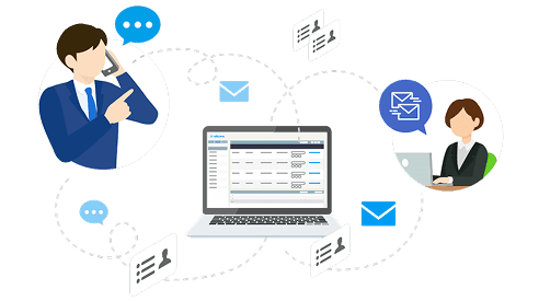 Contact illustration